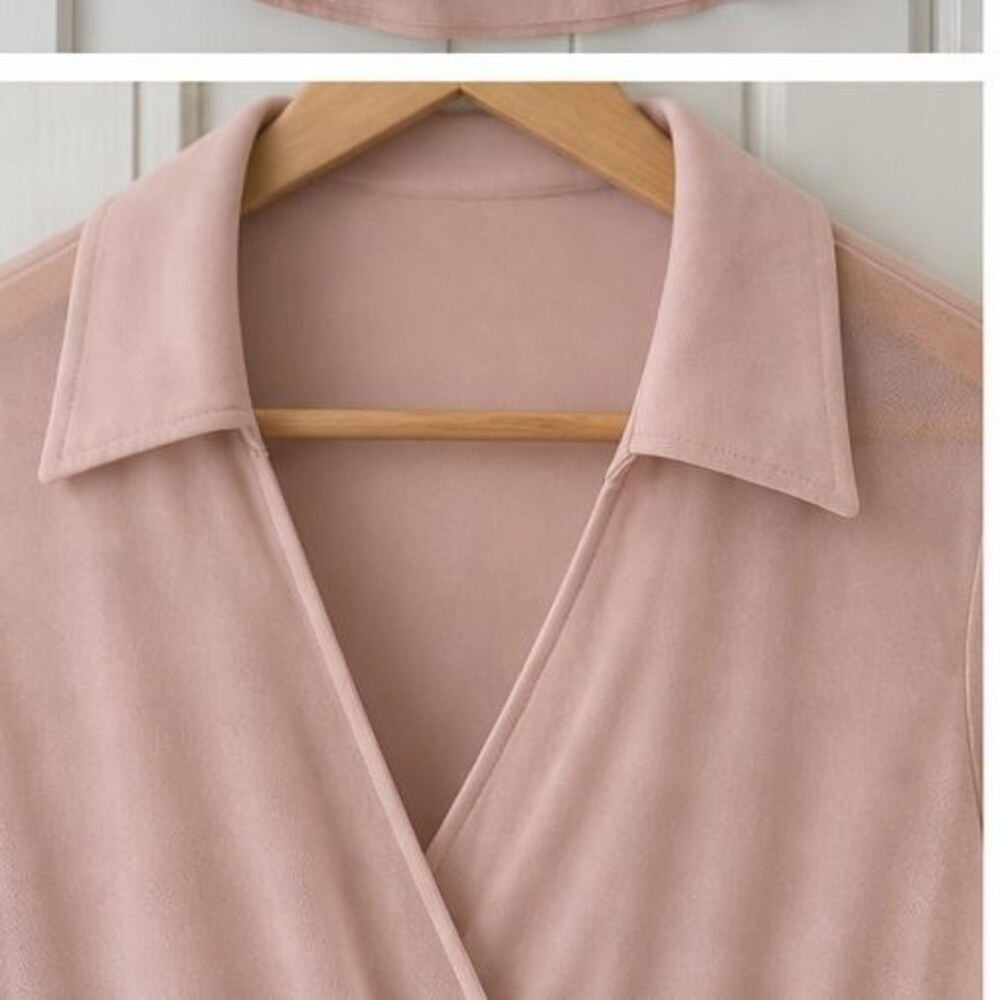 Blush Ruffle Blouse - Picture 4 of 6